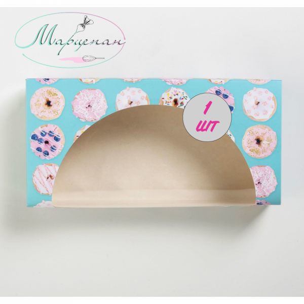 Коробка 20x10x5см с окошком цвет.