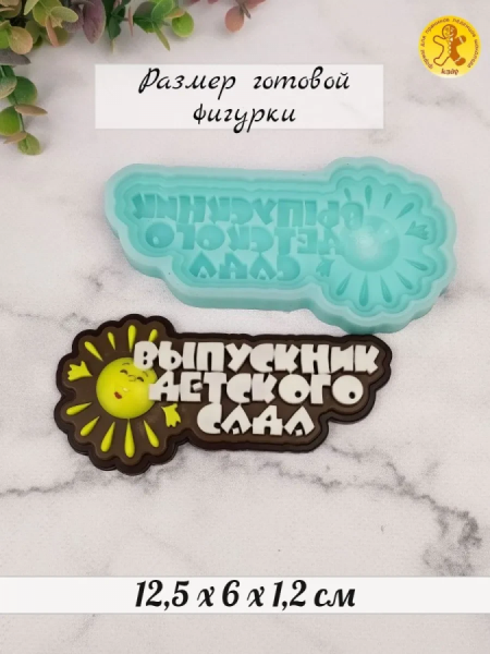 силиконовая форма №1452"Выпускник детского сада" 